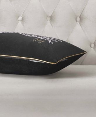 Velvet Cheetah Decorative Pillow, 14" x 24