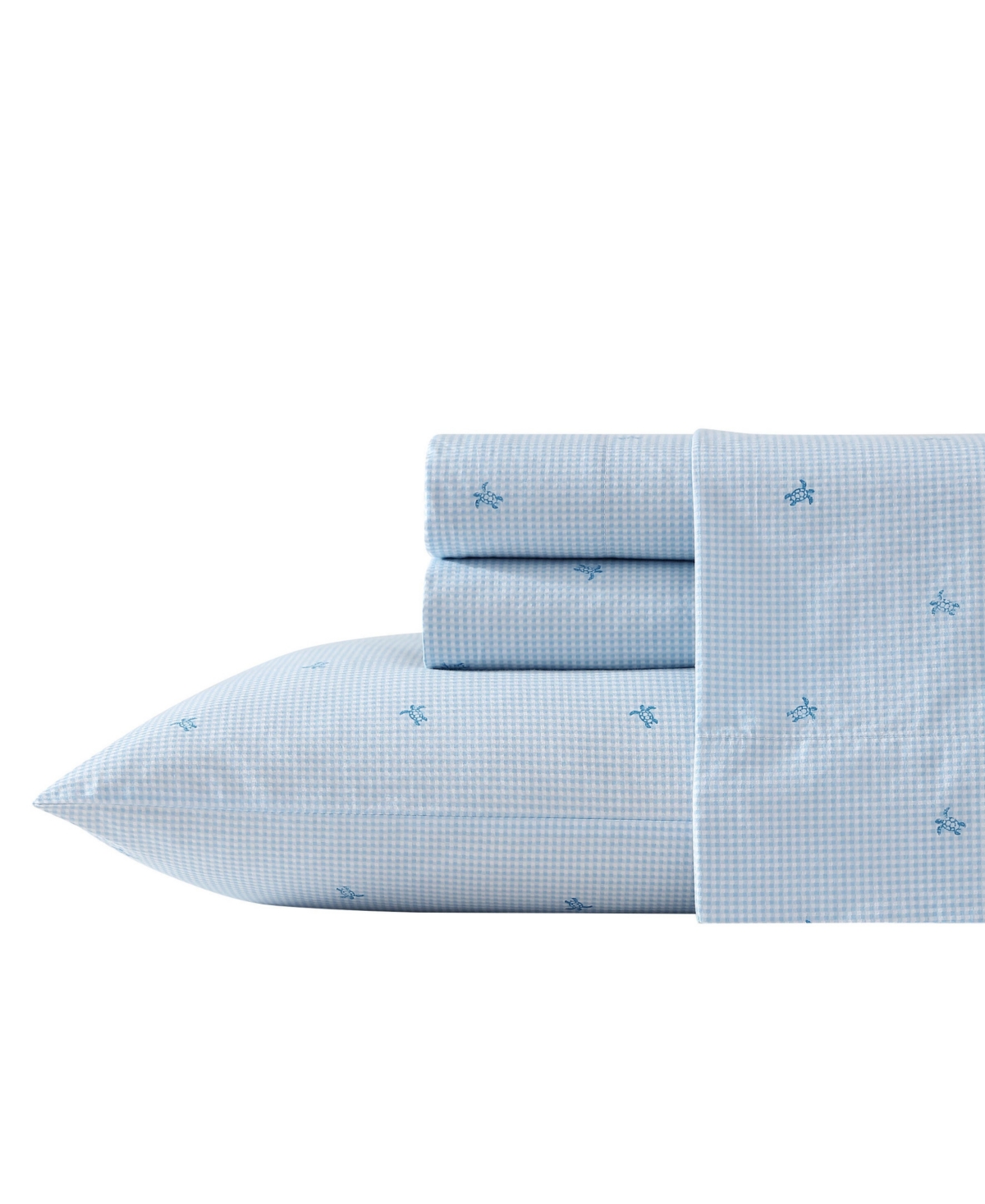 Laura Ashley 200-thread Cotton 4 -pc. Sheet Set, King In Turtle Gingham