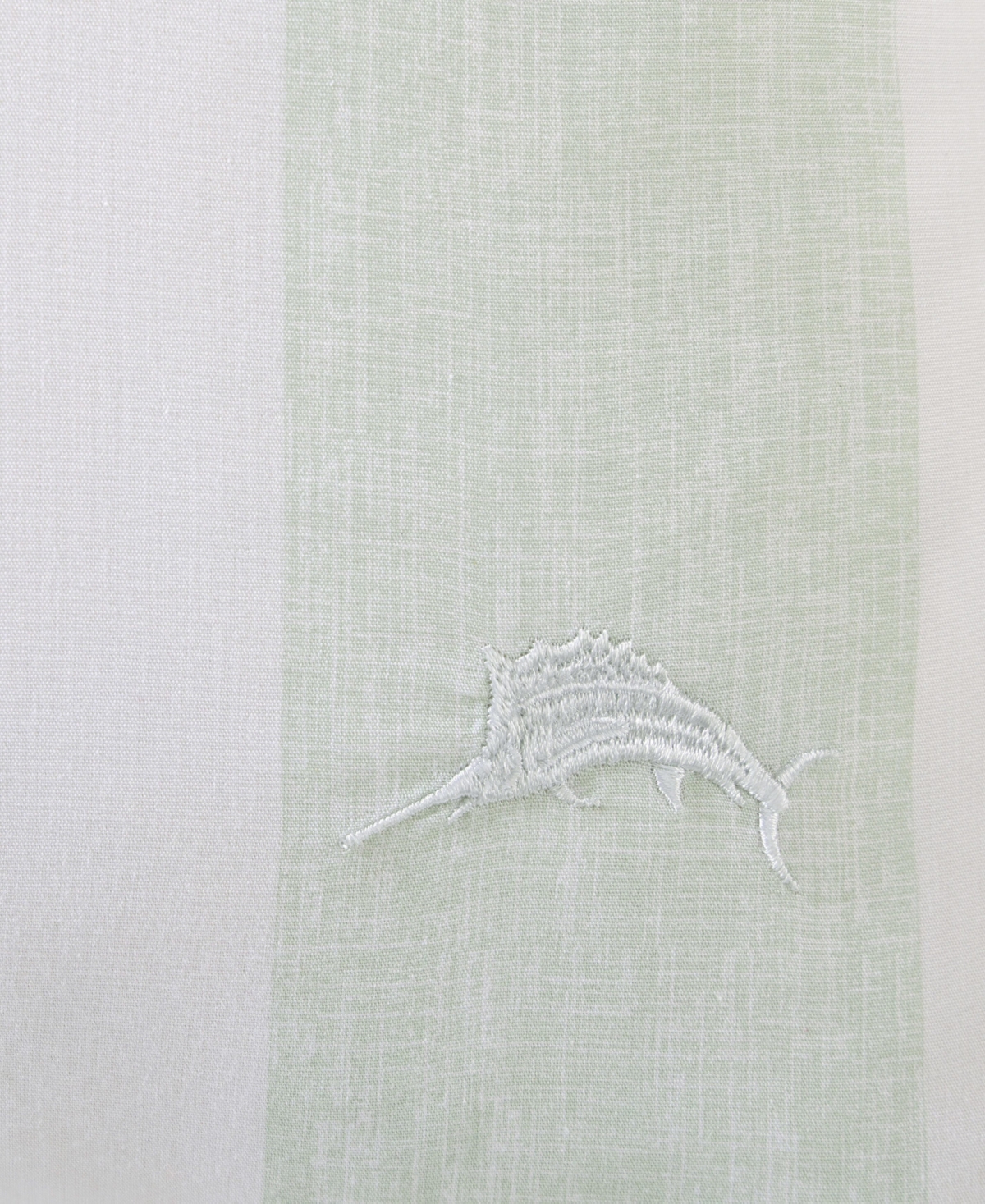 Tommy Bahama Home Closeout!  Awning Stripe Cotton Decorative Pillow, 20" X 20" In Spring Green