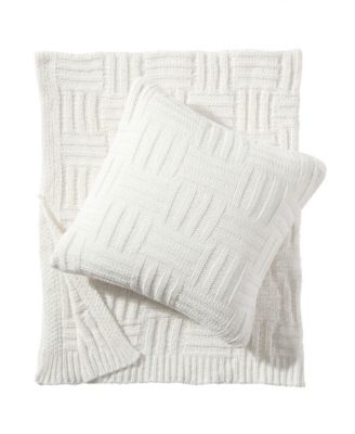 Chain Basket Knit Decorative Pillow, 20" x 20"