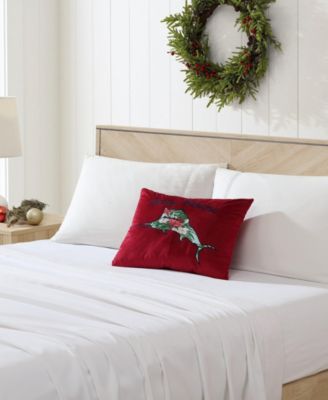 Holiday Marlin Velvet Decorative Pillow, 15&amp;quot; x 20&amp;quot;
