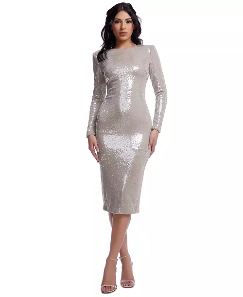 women's emmalyn sequin midi dress