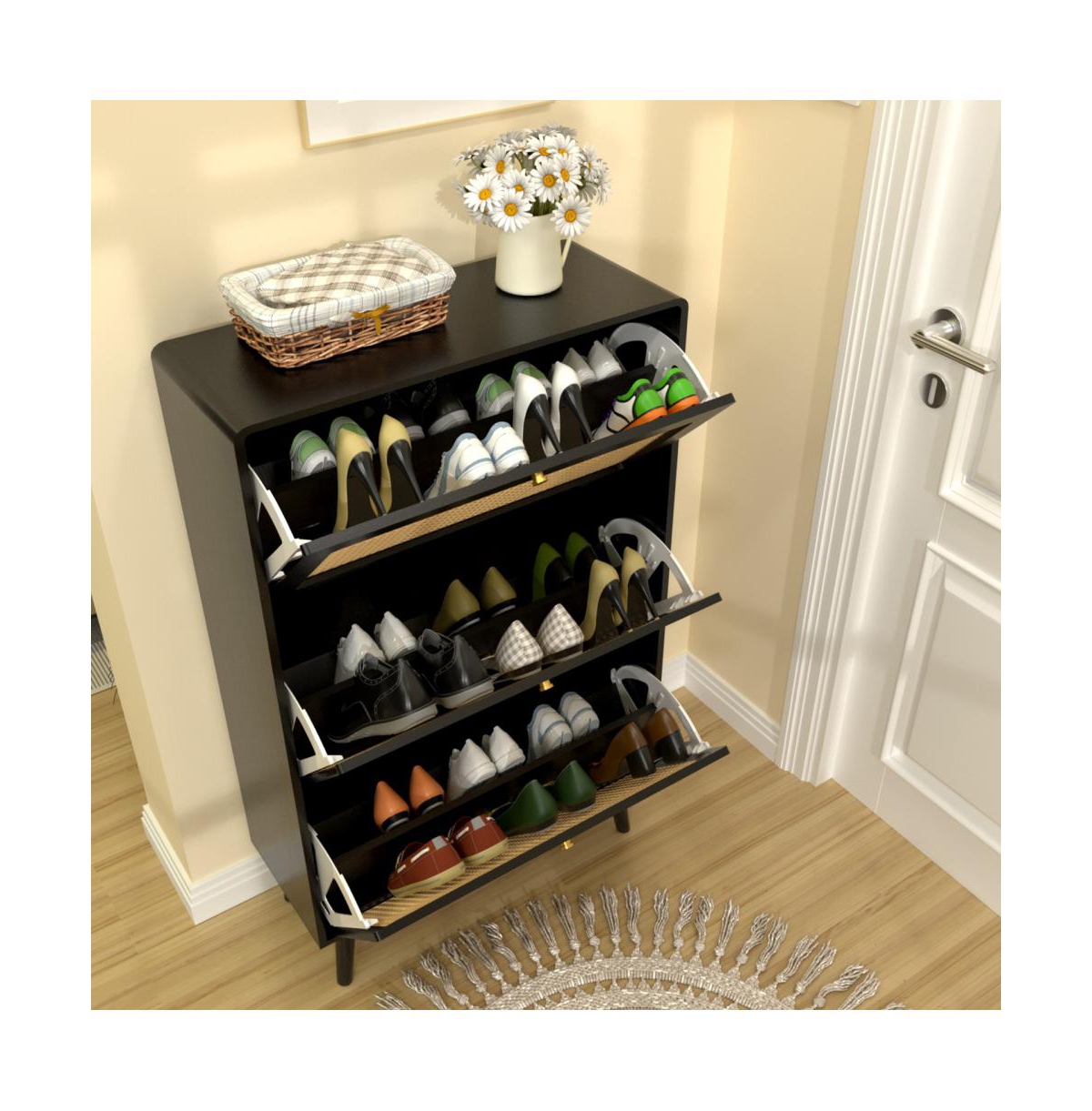Slickblue Shoe Storage Organizer for Entryway, Closet, or Bedroom Organization
