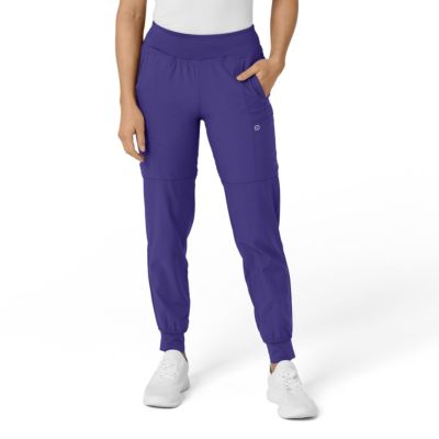 Plus Size W123 Comfort Waist Cargo Jogger Scrub Pant