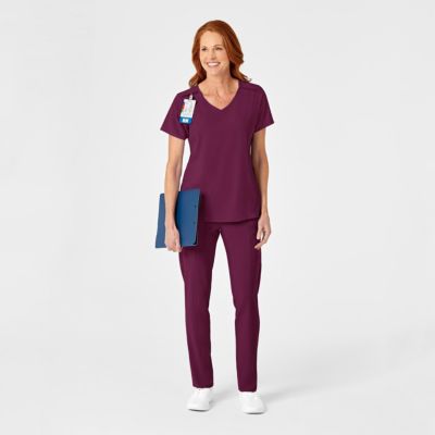 RENEW Women's Mock Wrap Scrub Top