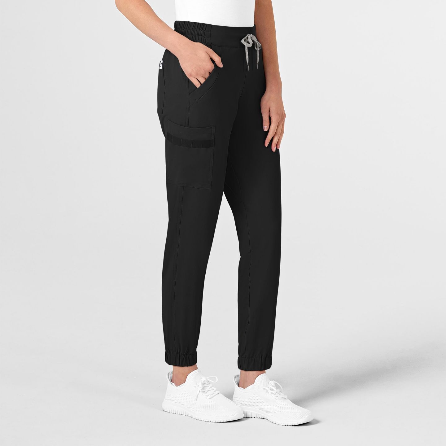 Женские брюки Wink Renew Jogger Scrub, цвет: Чёрный — фото 3
