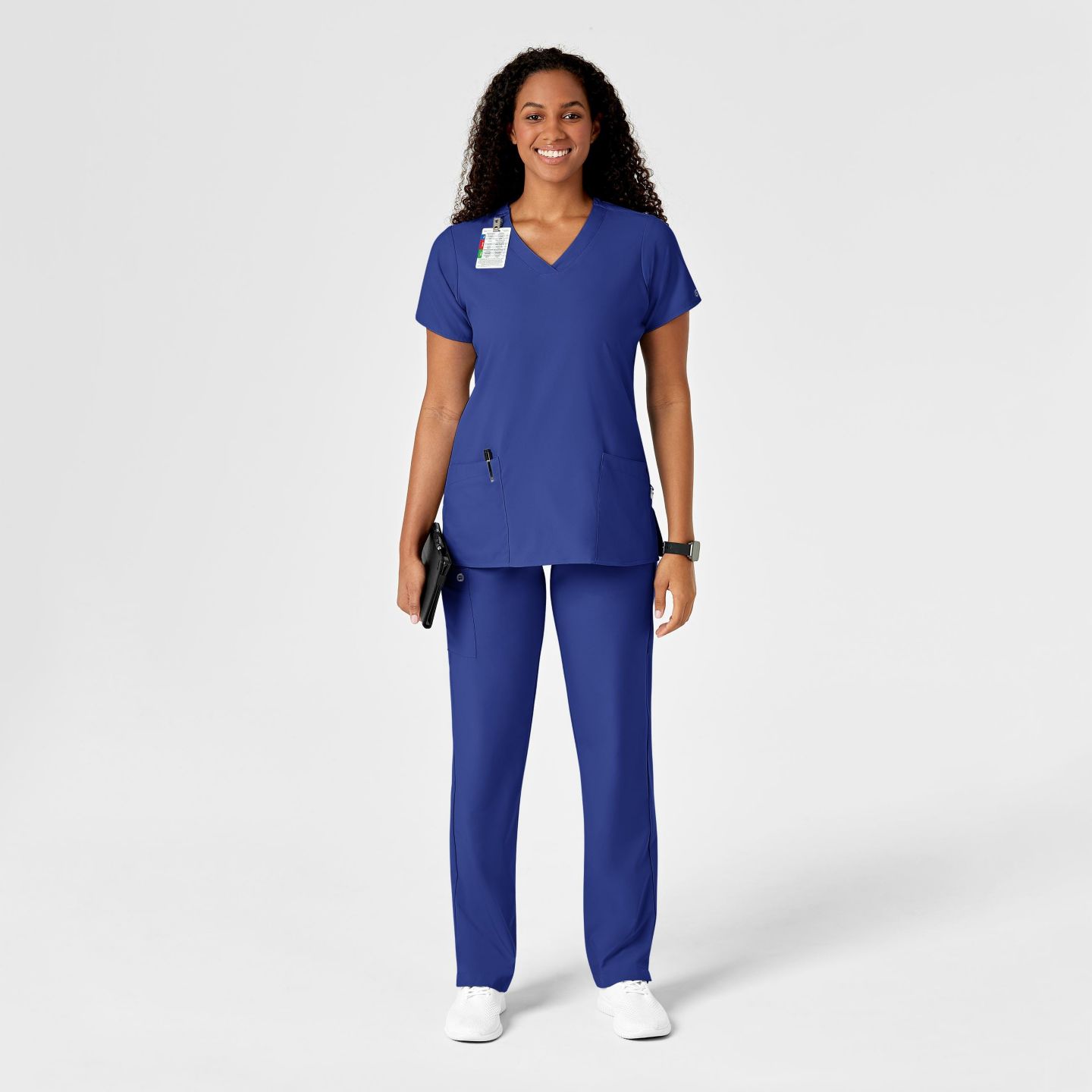 Женские брюки Wink W123 Drawstring Scrub Pant Regular, цвет: Синий — фото 3