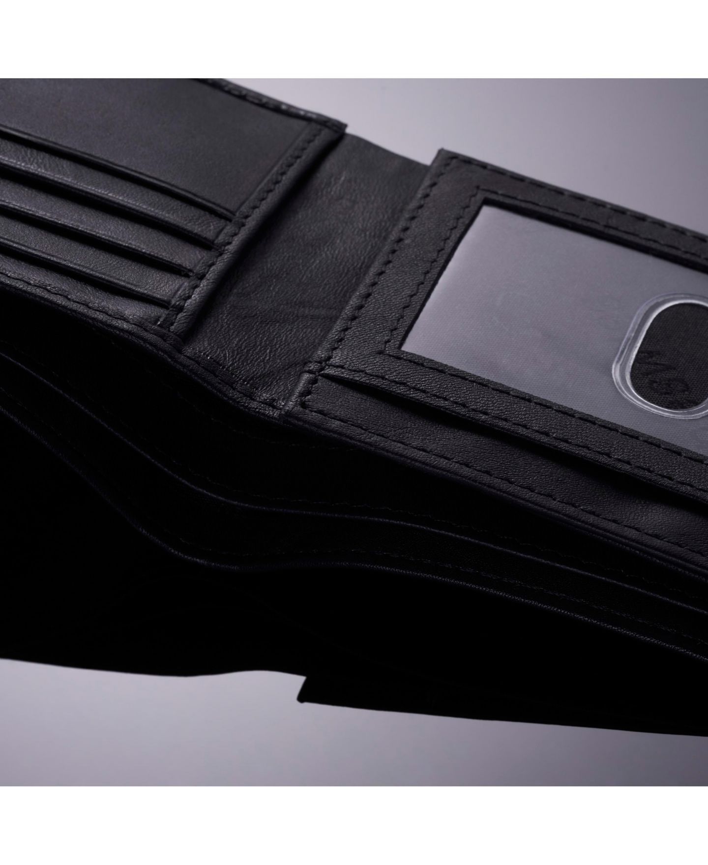 Мужской кошелёк Alpine Swiss Wallet Trifold Bifold Billfolds to choose from Genuine Leather, цвет: Flip-Out Hybrid — фото 9