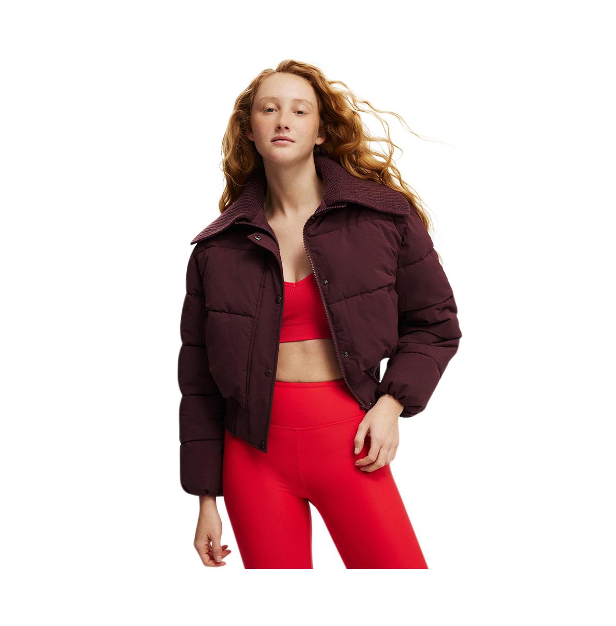 Cotton On Women's The Mother Puffer Knitted Jacket