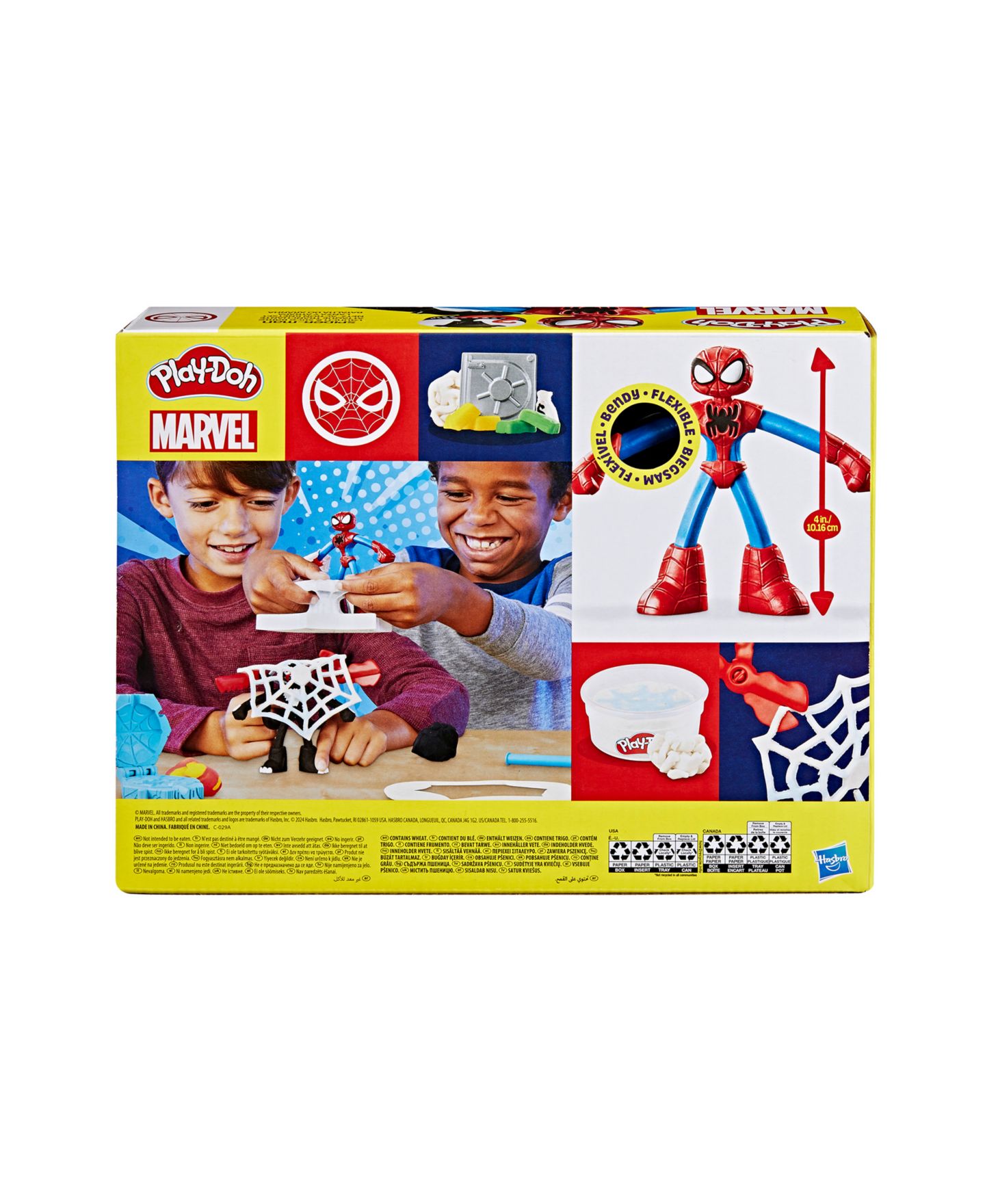 Детские фигурки Play-Doh Marvel Spider-Man Launch Slice Battle — фото 4