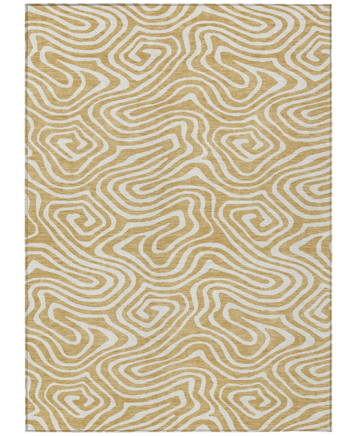 Addison Chantille Machine Washable Acn1020 8'x10' Area Rug In Gold
