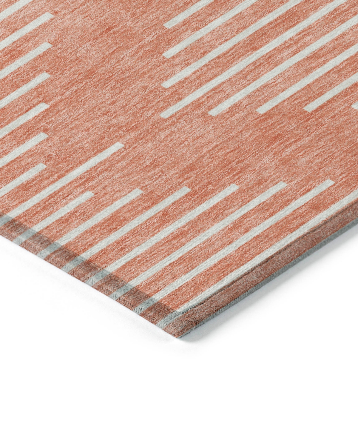 Addison Chantille Machine Washable Acn1016 8'x10' Area Rug In Salmon