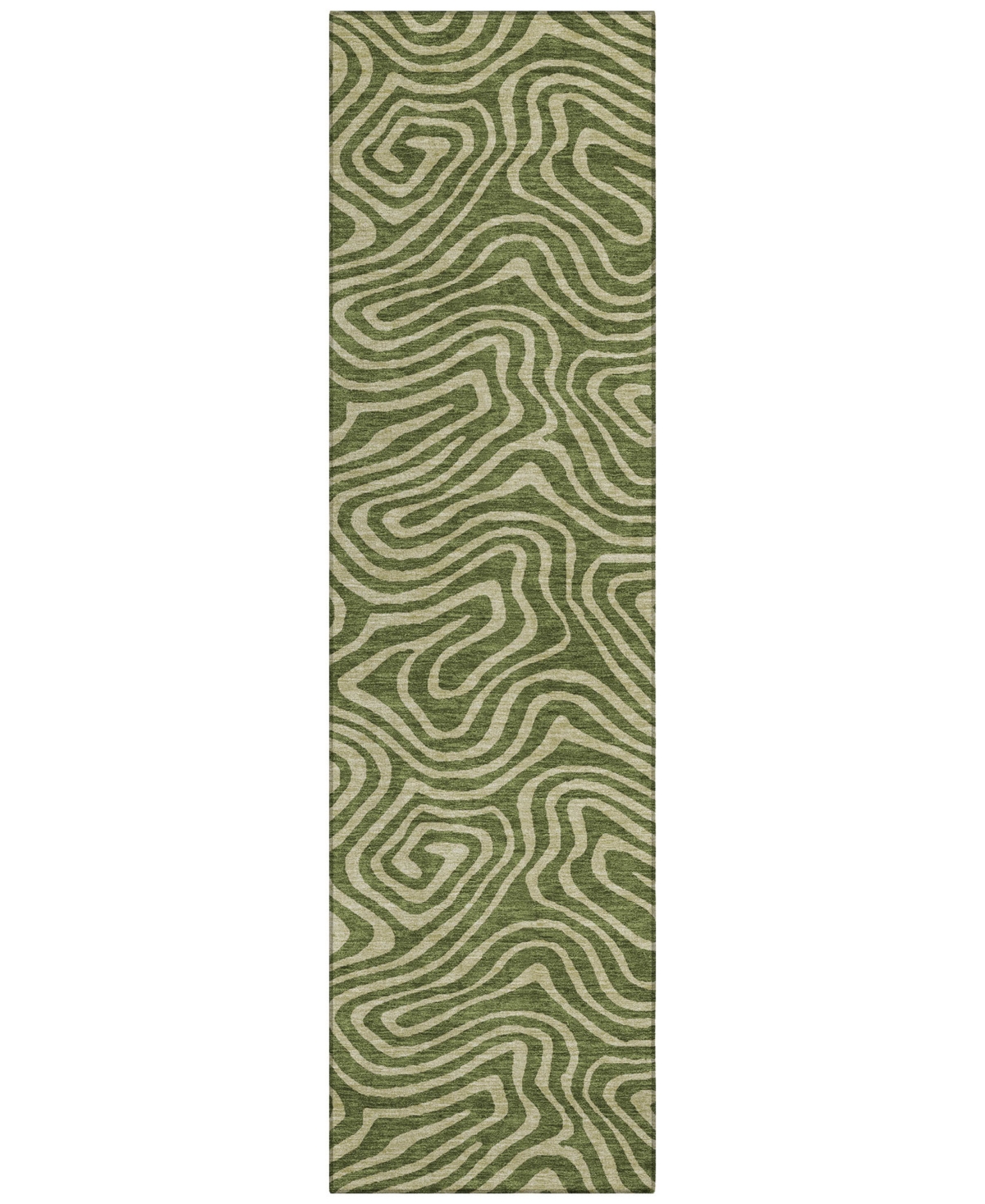 Addison Chantille Machine Washable Acn1020 2'3''x7'6'' Runner Area Rug In Olive