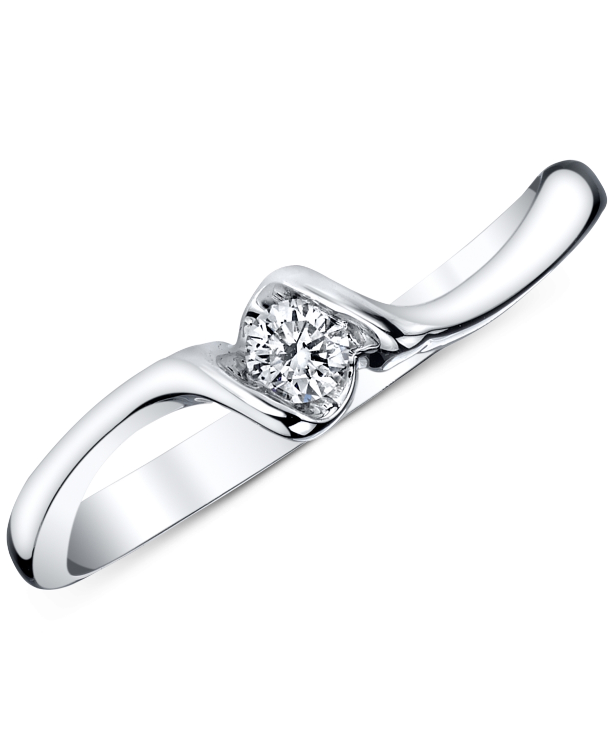 Diamond Ring (1/10 ct. t.w.) in 14k White Gold - White Gold