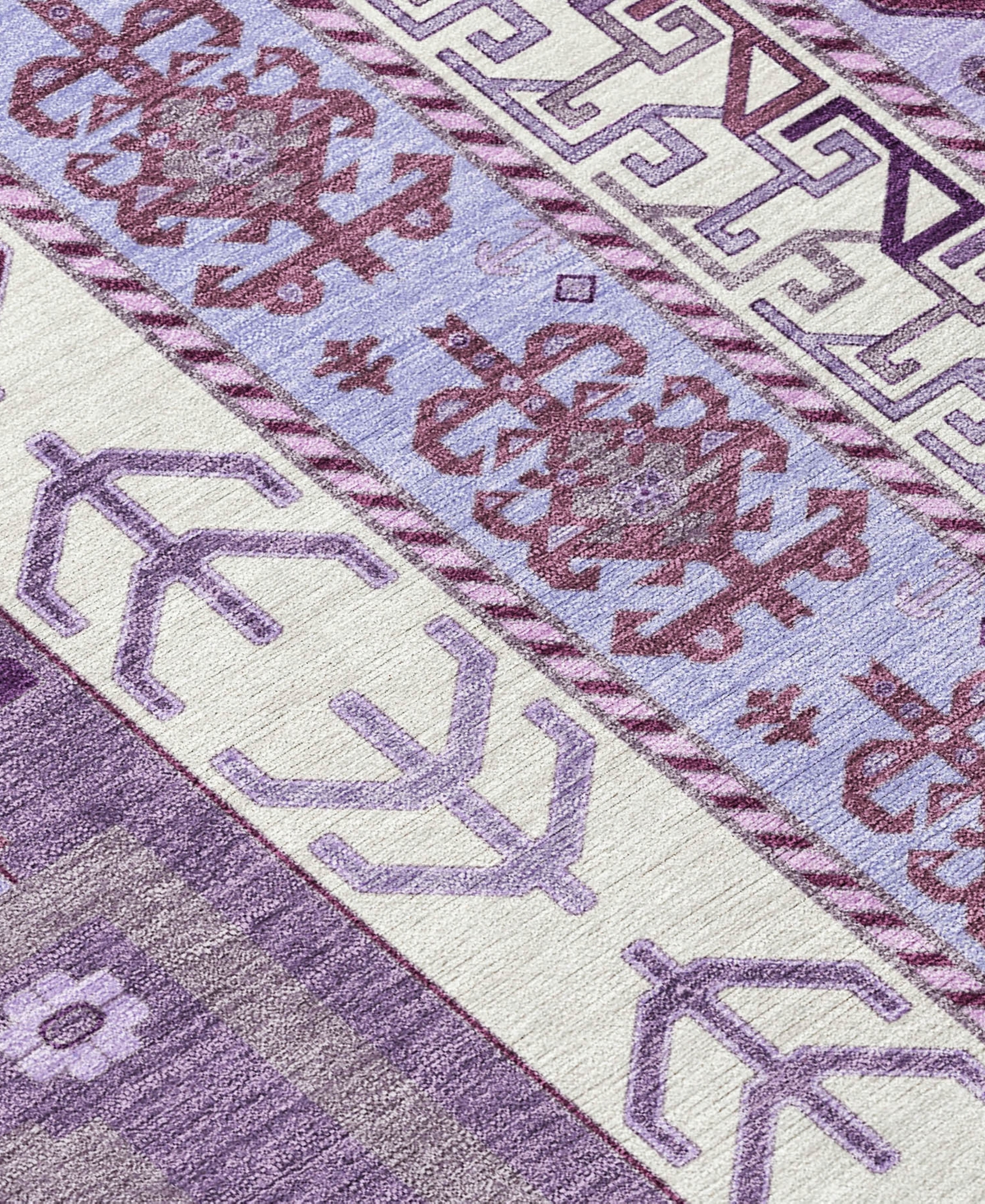 Addison Chantille Machine Washable Acn1015 9'x12' Area Rug In Purple