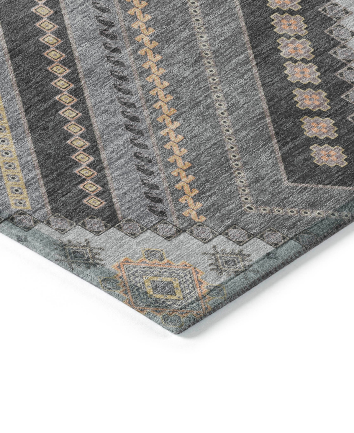 Addison Chantille Machine Washable Acn1010 9'x12' Area Rug In Gray