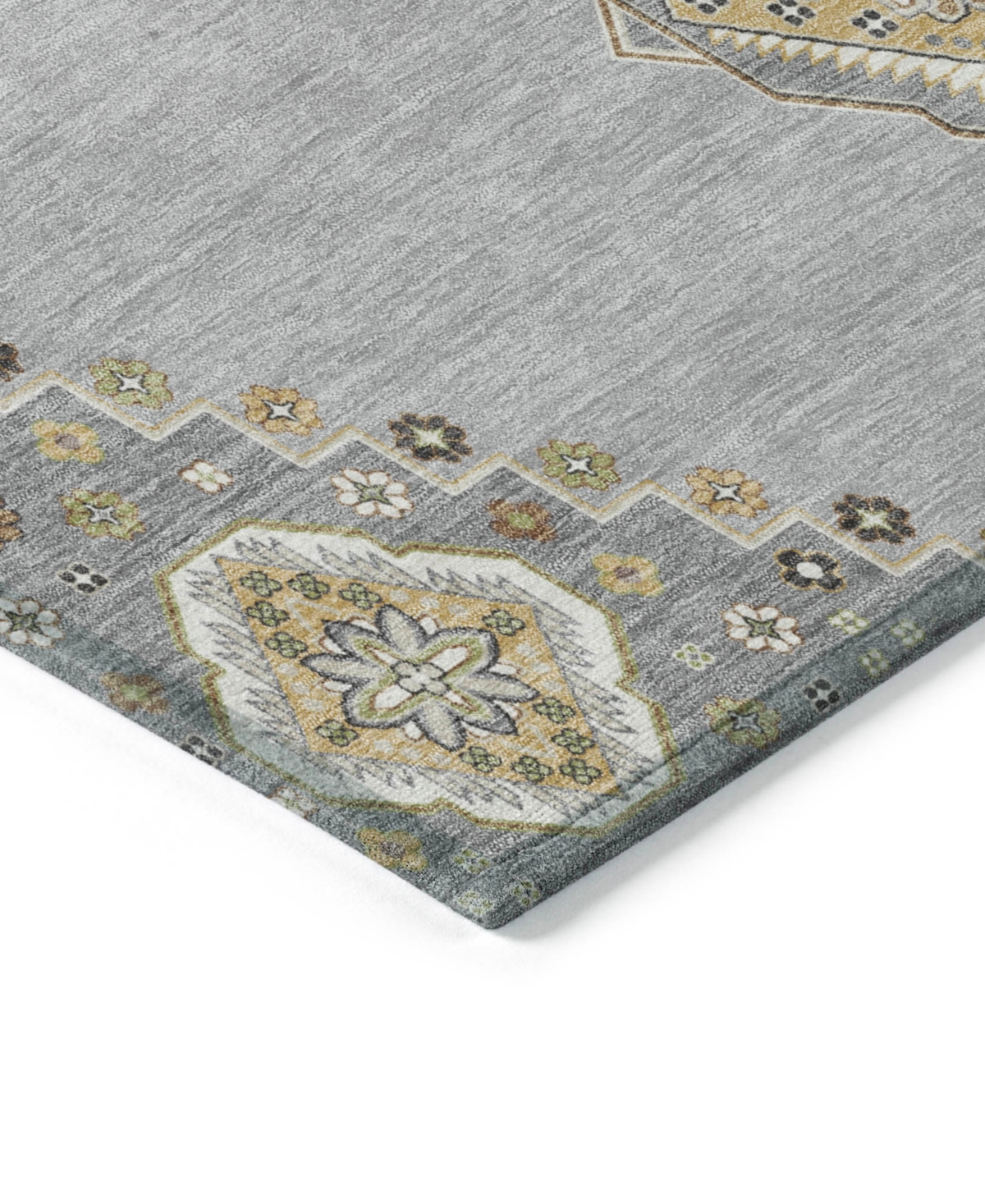 Addison Chantille Machine Washable Acn1014 8'x10' Area Rug In Gray