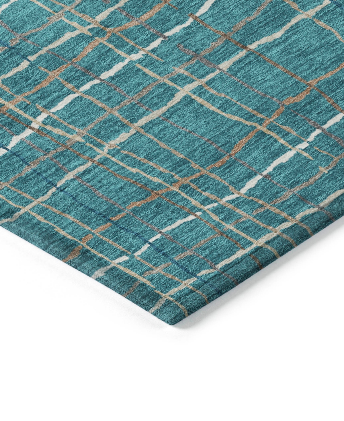 Addison Chantille Machine Washable Acn998 5'x7'6" Area Rug In Teal