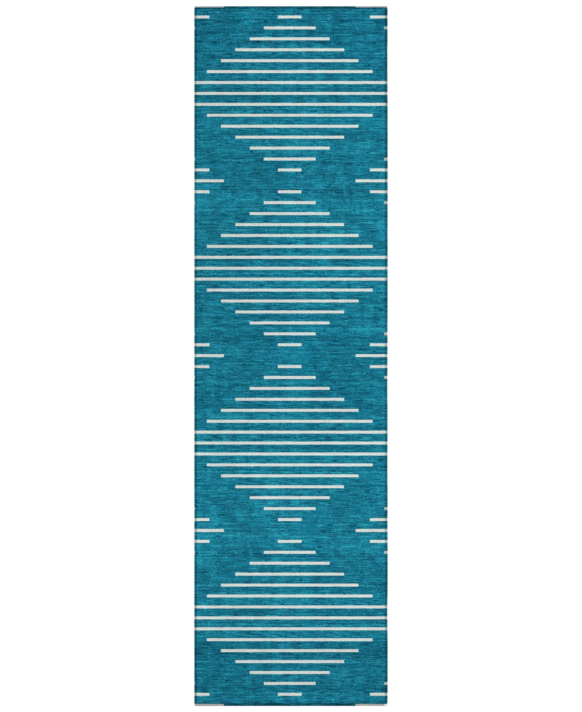 Addison Chantille Machine Washable Acn1016 2'3"x7'6" Runner Area Rug In Teal
