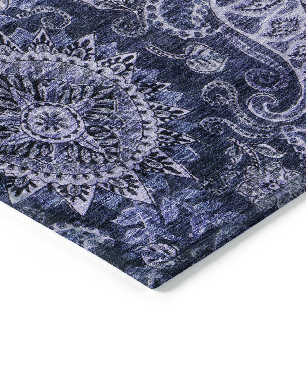 Addison Chantille Machine Washable Acn1078 8'x10' Area Rug In Navy
