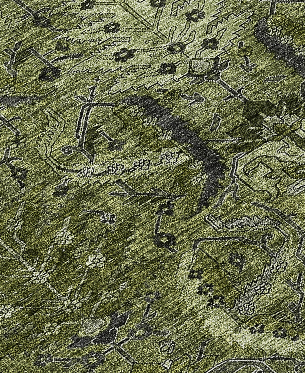 Addison Chantille Machine Washable Acn1082 2'6"x3'10" Area Rug In Olive