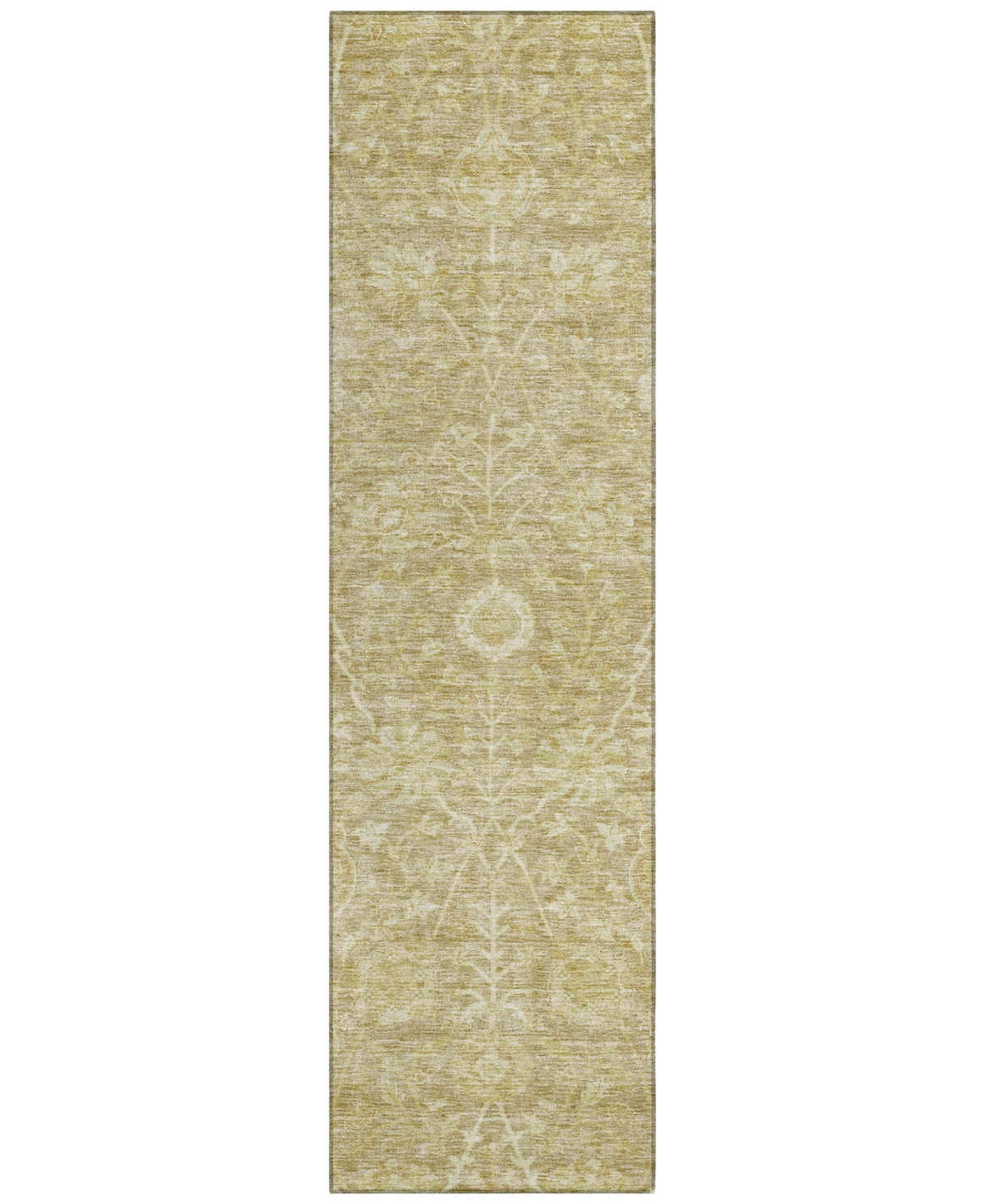 Addison Chantille Machine Washable Acn1086 2'3"x7'6" Runner Area Rug In Tan