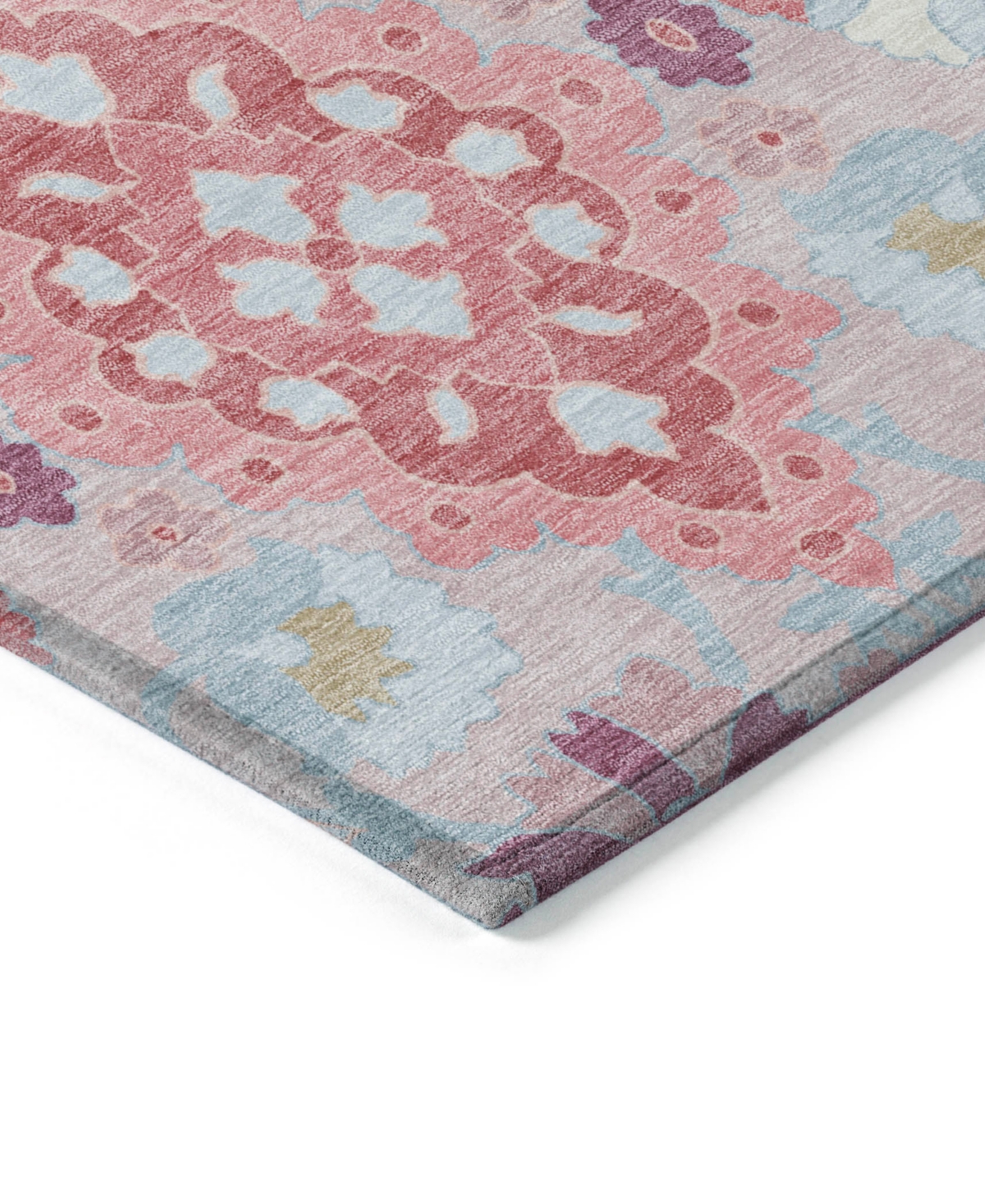 Addison Chantille Machine Washable Acn1002 8'x10' Area Rug In Rose