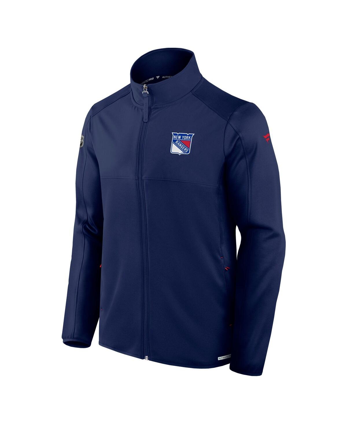 Fanatics Men's Navy New York Rangers Authentic Pro Rink Fleece Full-zip Jacket In Navy