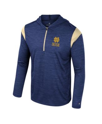 Men's Navy Notre Dame Fighting Irish Dozer Half-Zip Windshirt