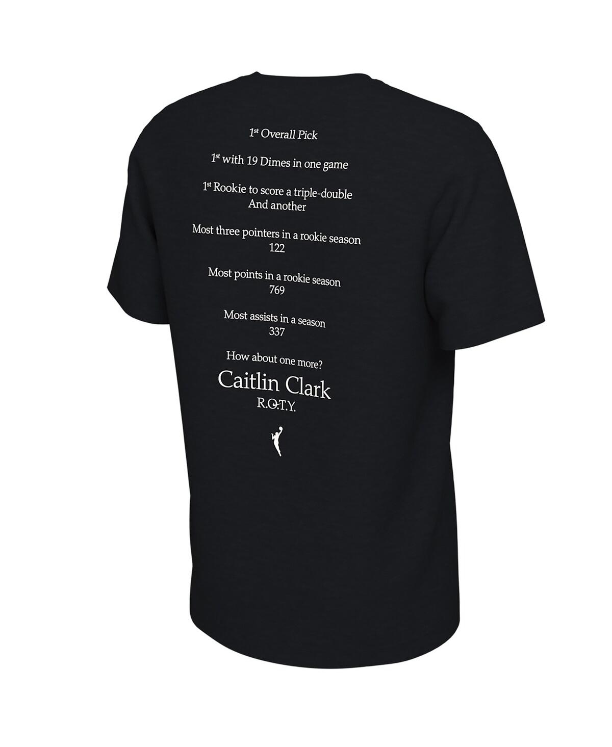Nike Men's And Women's Caitlin Clark Black Indiana Fever 2024 Wnba Rookie Of The Year T-shirt In Black