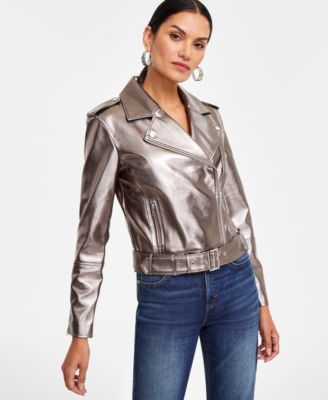 Macy's moto jacket women's hotsell