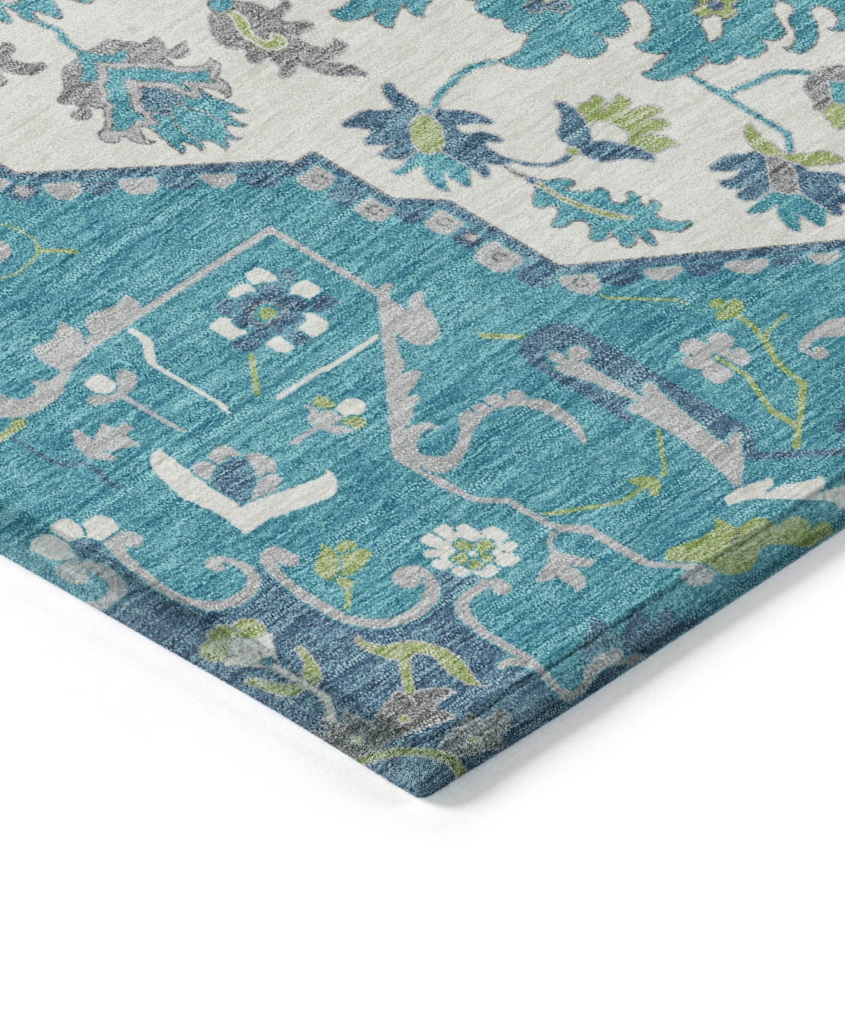 Addison Chantille Machine Washable Acn985 8'x10' Area Rug In Teal