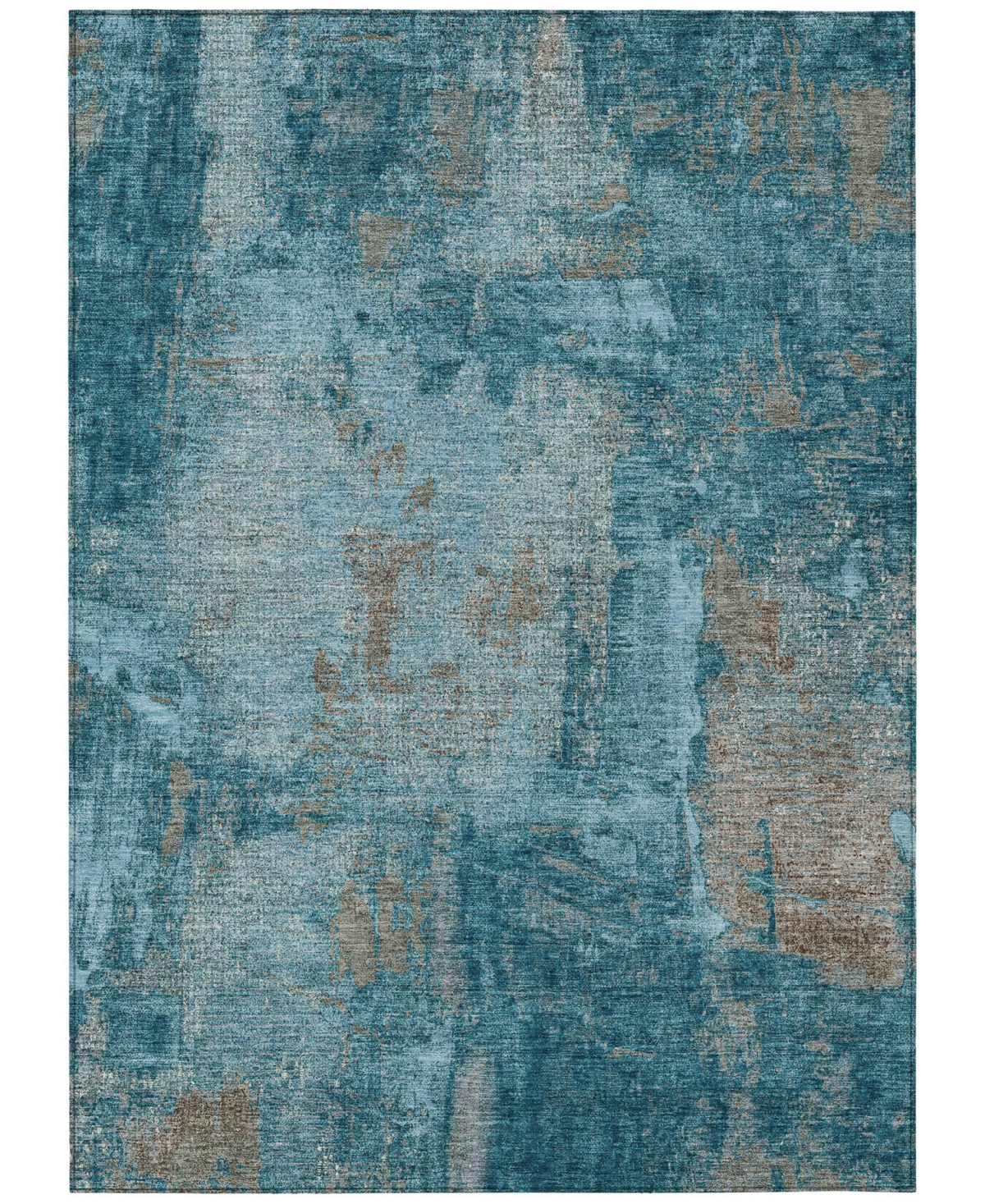 Addison Chantille Machine Washable Acn989 5'x7'6" Area Rug In Teal