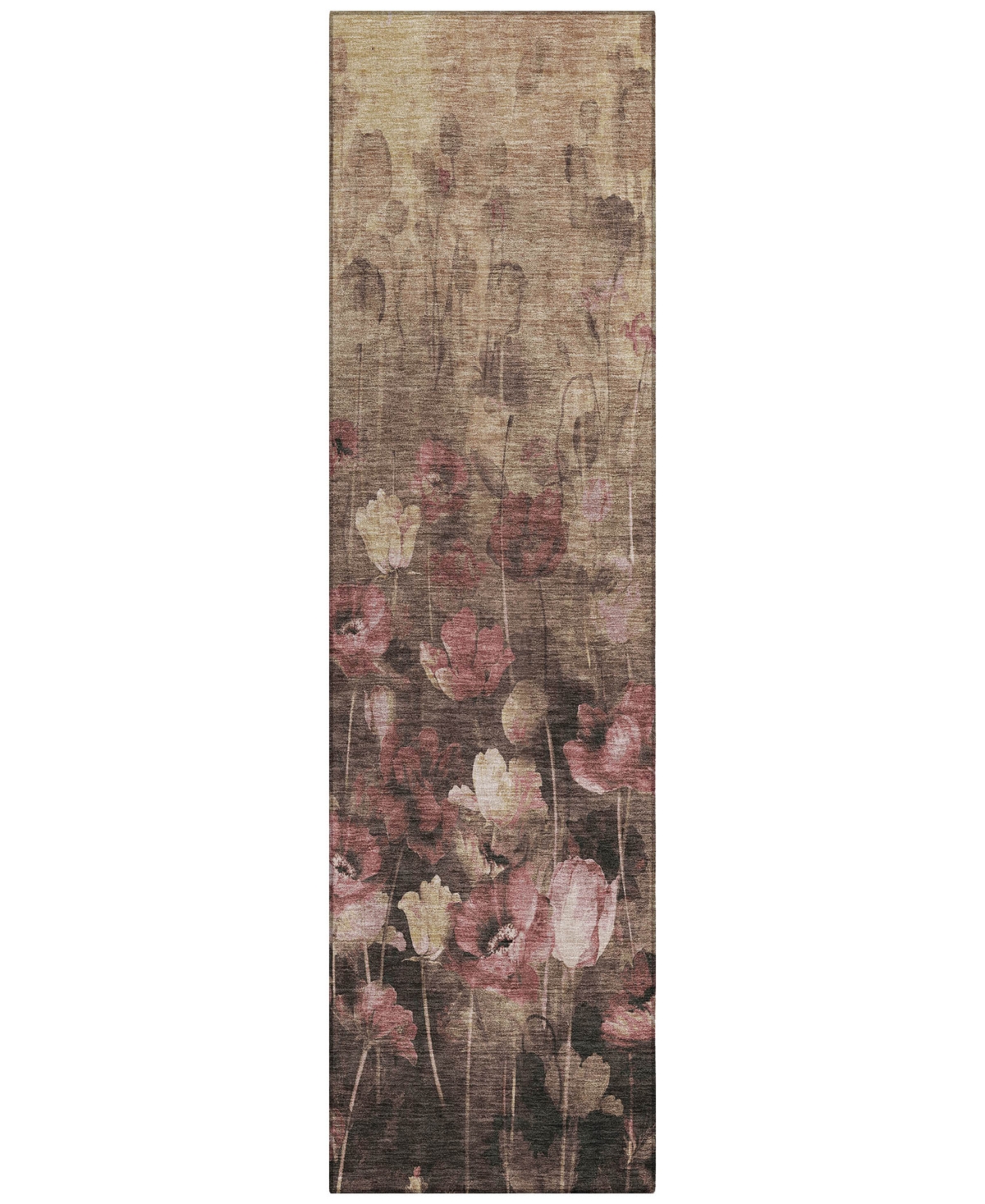 Addison Chantille Machine Washable Acn992 2'3"x7'6" Runner Area Rug In Taupe