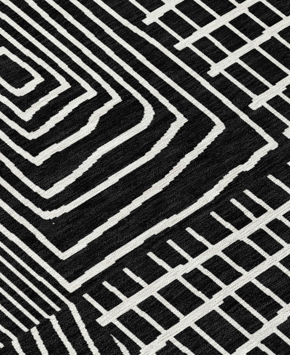 Addison Chantille Machine Washable Acn990 2'3"x7'6" Runner Area Rug In Black