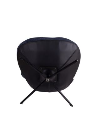 Modern 360 Swivel Lounge Chair in Navy