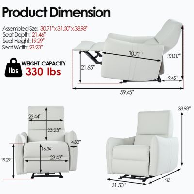 Compact Power Recliner for Small Spaces