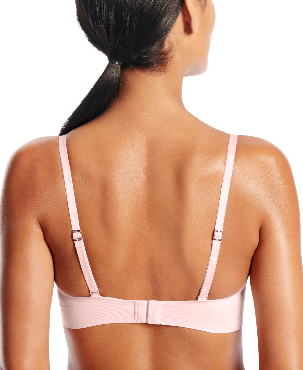 Shop Ralph Lauren Women's Luxe Smoothing Wireless Bralette 4l0079 In Crystal Pink