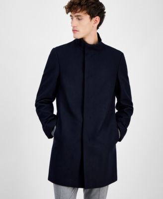 Men's Mayden Slim-Fit Wool Blend Overcoat 