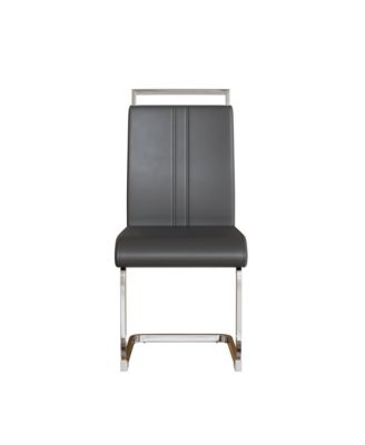 Set of 4 Faux Leather High Back Upholstered  Dining Chairs