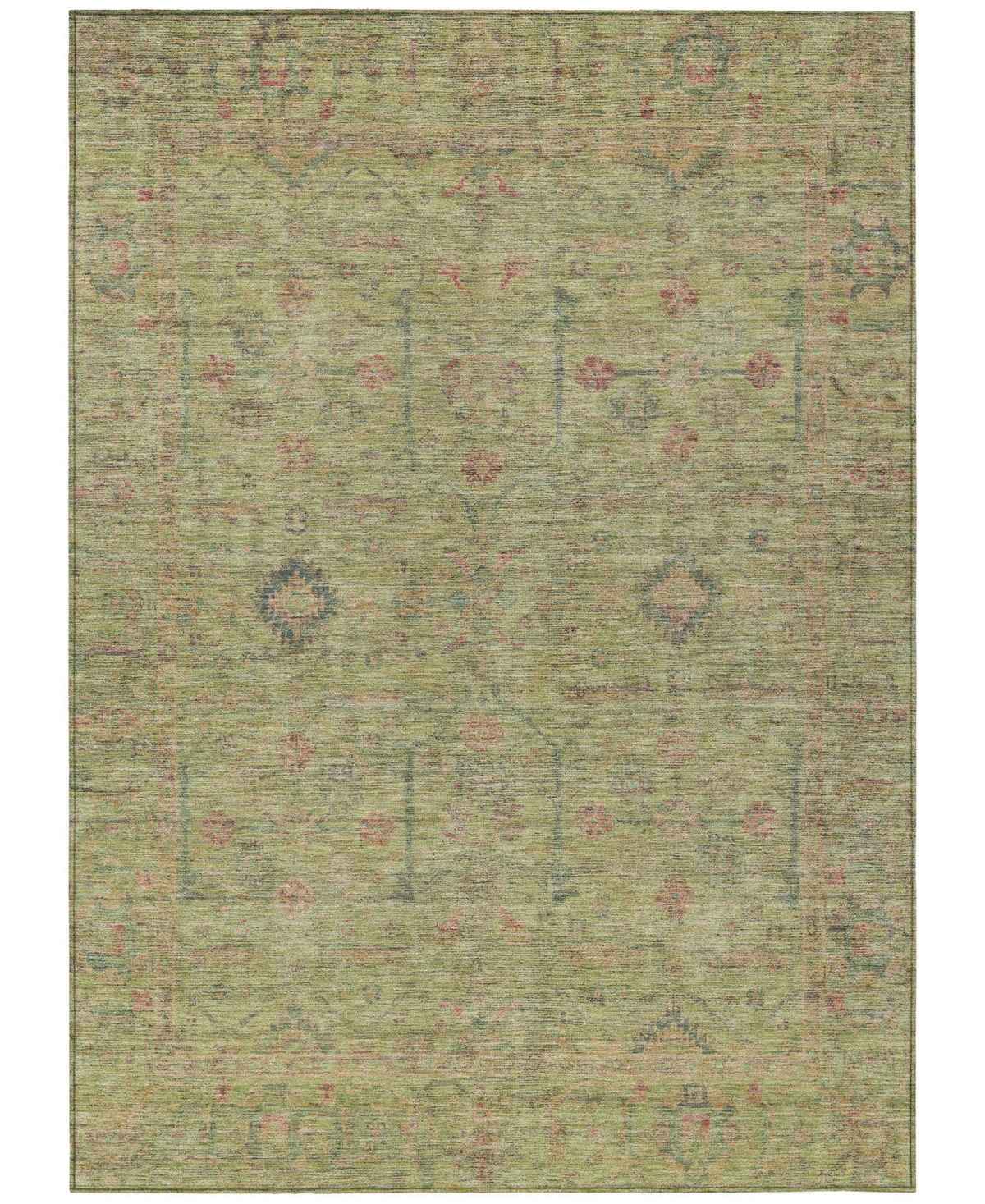 Addison Chantille Machine Washable Acn1136 9'x12' Area Rug In Grass