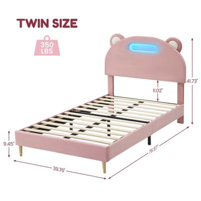 Led Twin Bed Frame with