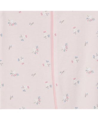 Baby Girls' Snug Fit Footless, 3-Pack