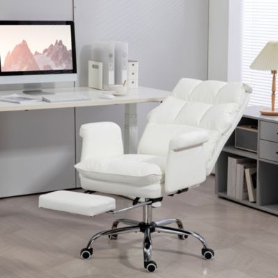 Executive Office Chair with Footrest, Ergonomic, Reclining,