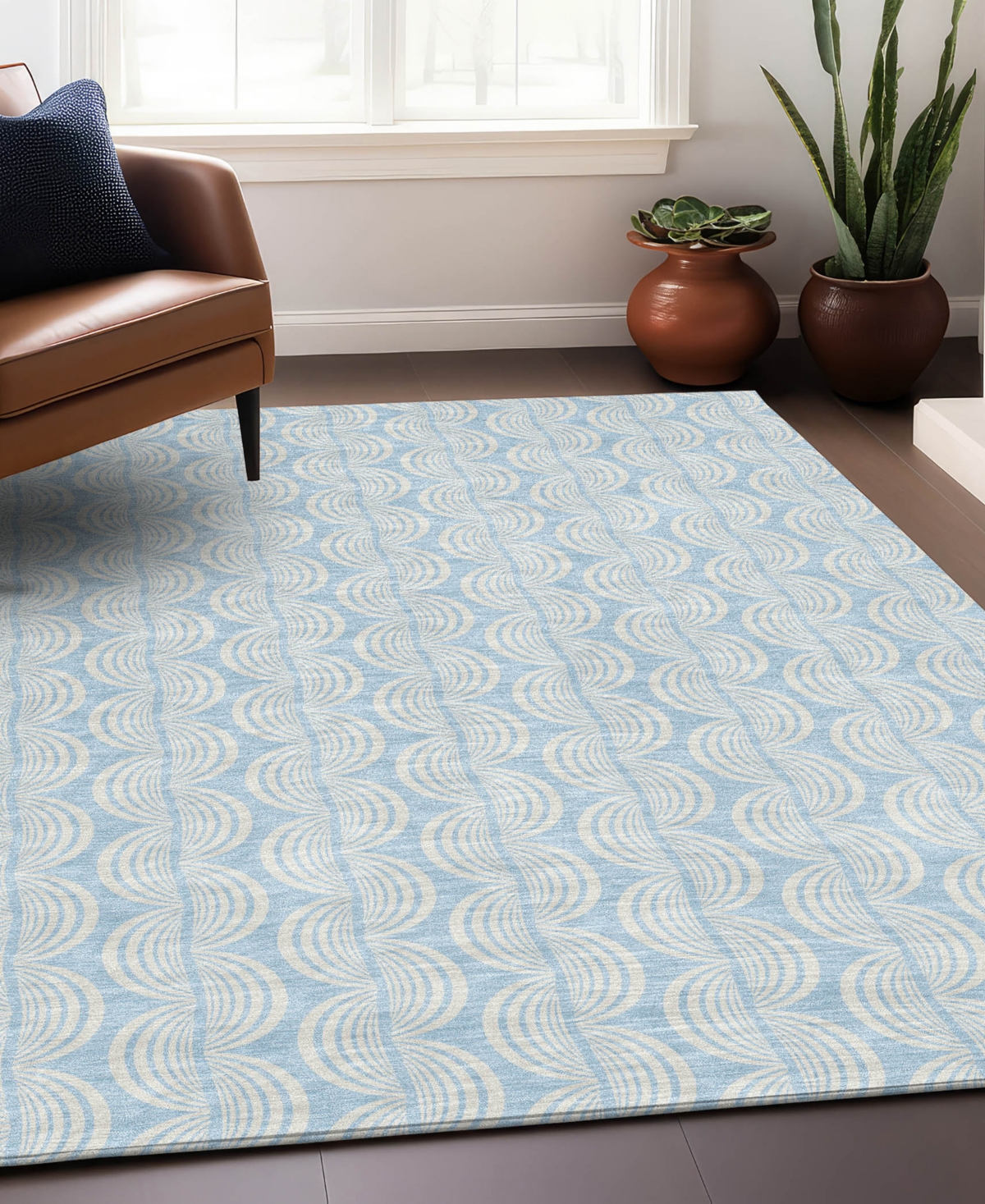 Addison Chantille Mahine Washable Acn1056 8'x10' Area Rug In Mist