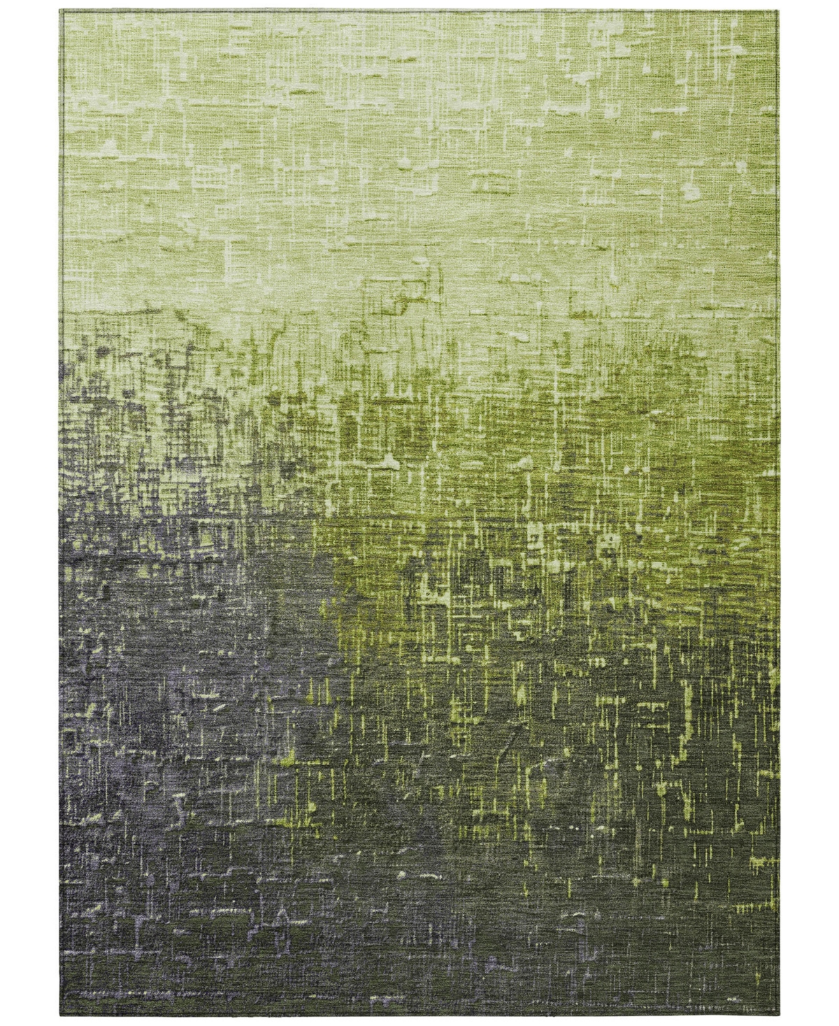 Addison Chantille Mahine Washable Acn1066 5'x7'6" Area Rug In Lime