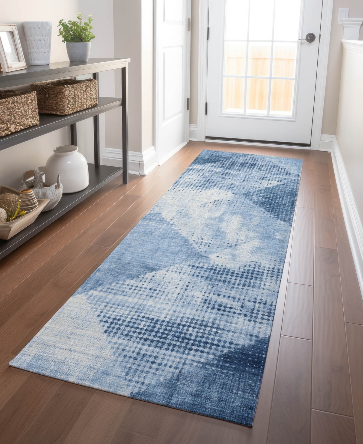 Addison Chantille Mahine Washable Acn1065 2'3"x7'6" Runner Area Rug In Mist
