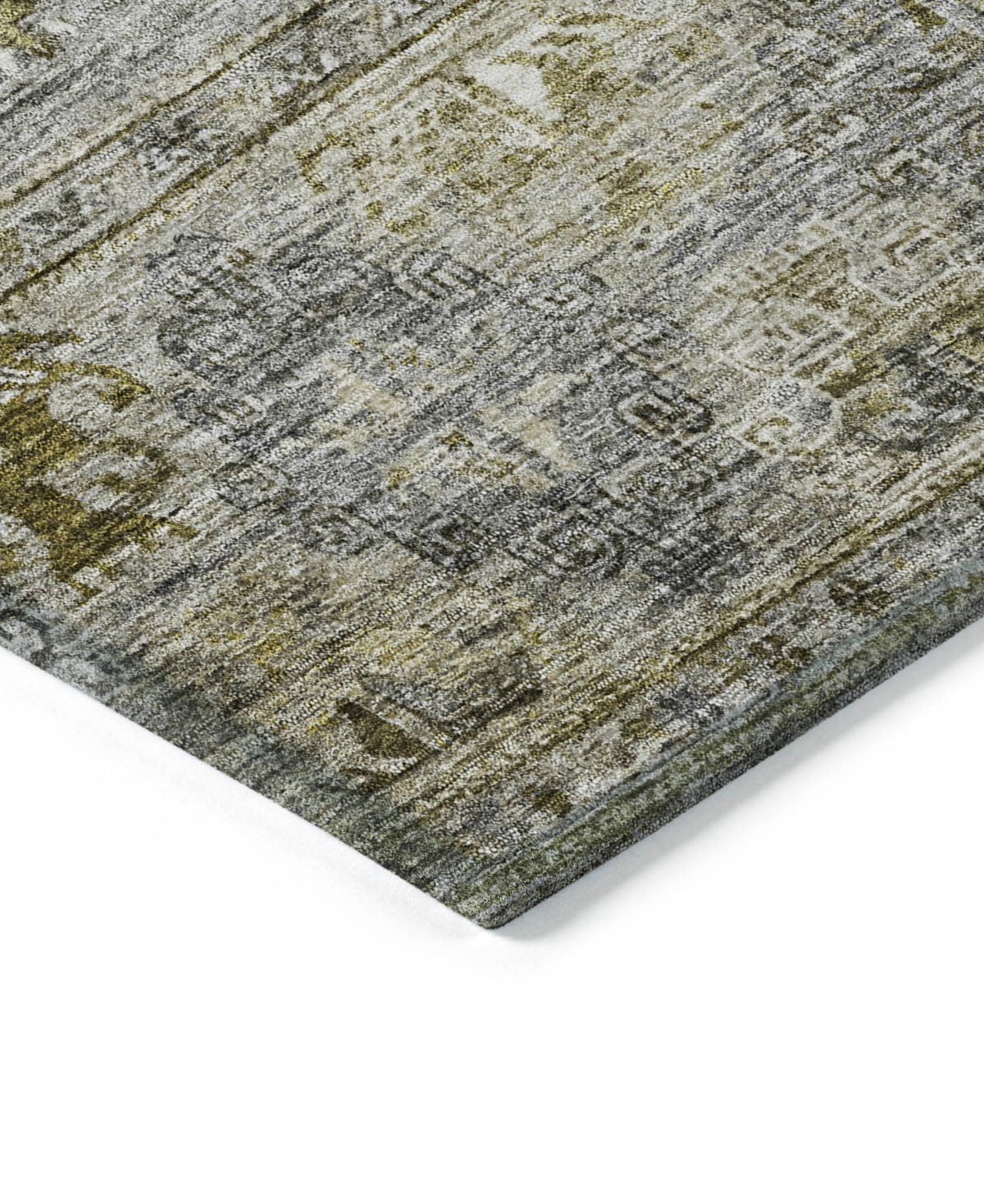 Addison Chantille Machine Washable Acn1220 5'x7'6" Area Rug In Charcoal