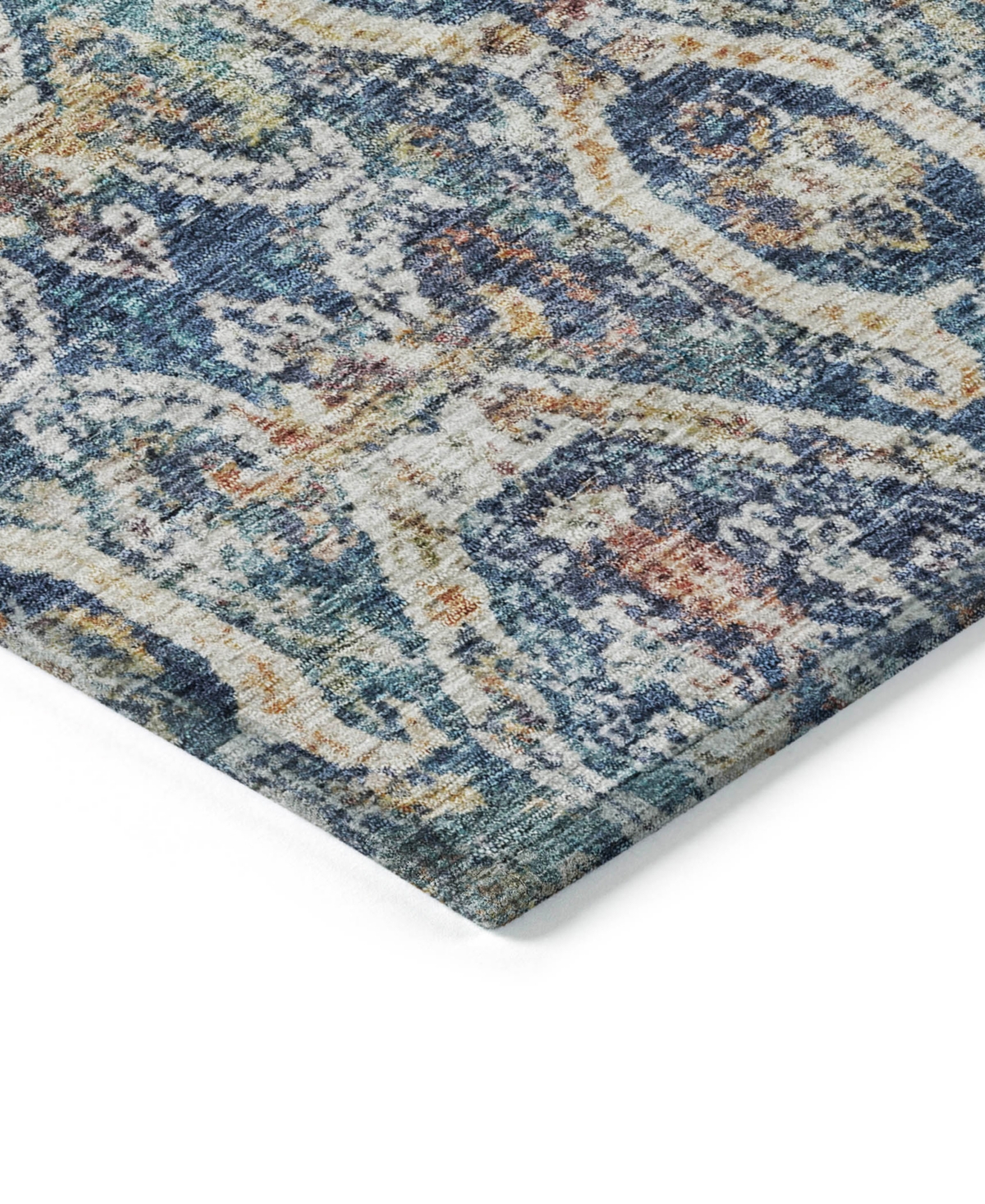 Addison Chantille Machine Washable Acn1181 2'3"x7'6" Runner Area Rug In Denim