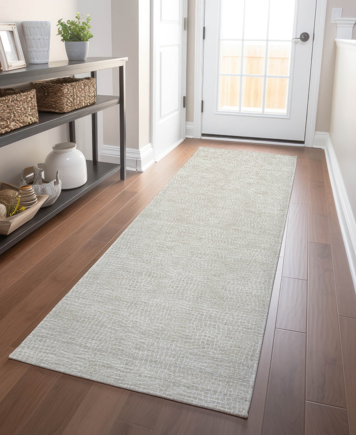 Addison Chantille Mahine Washable Acn1057 2'3"x7'6" Runner Area Rug In Beige